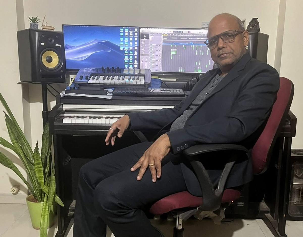Sid Chennalath in his music studio